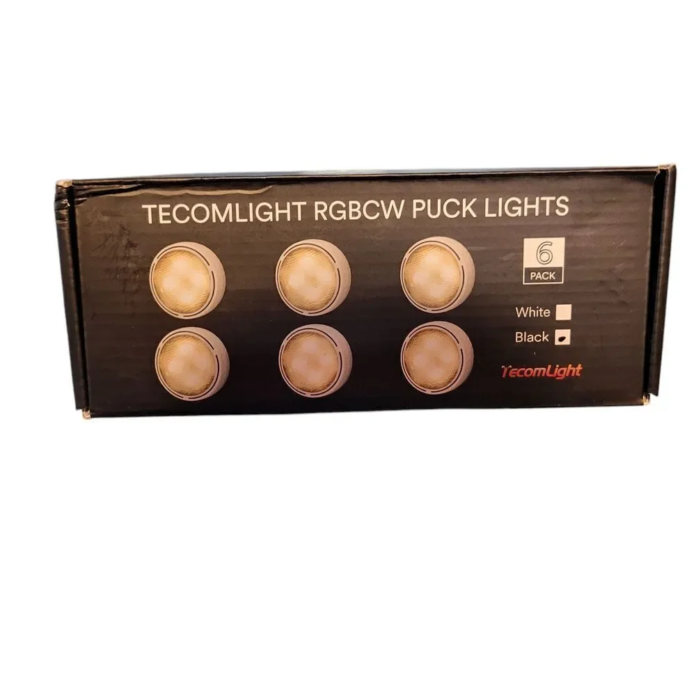 RGBW LED Puck Lights - 5 Pack